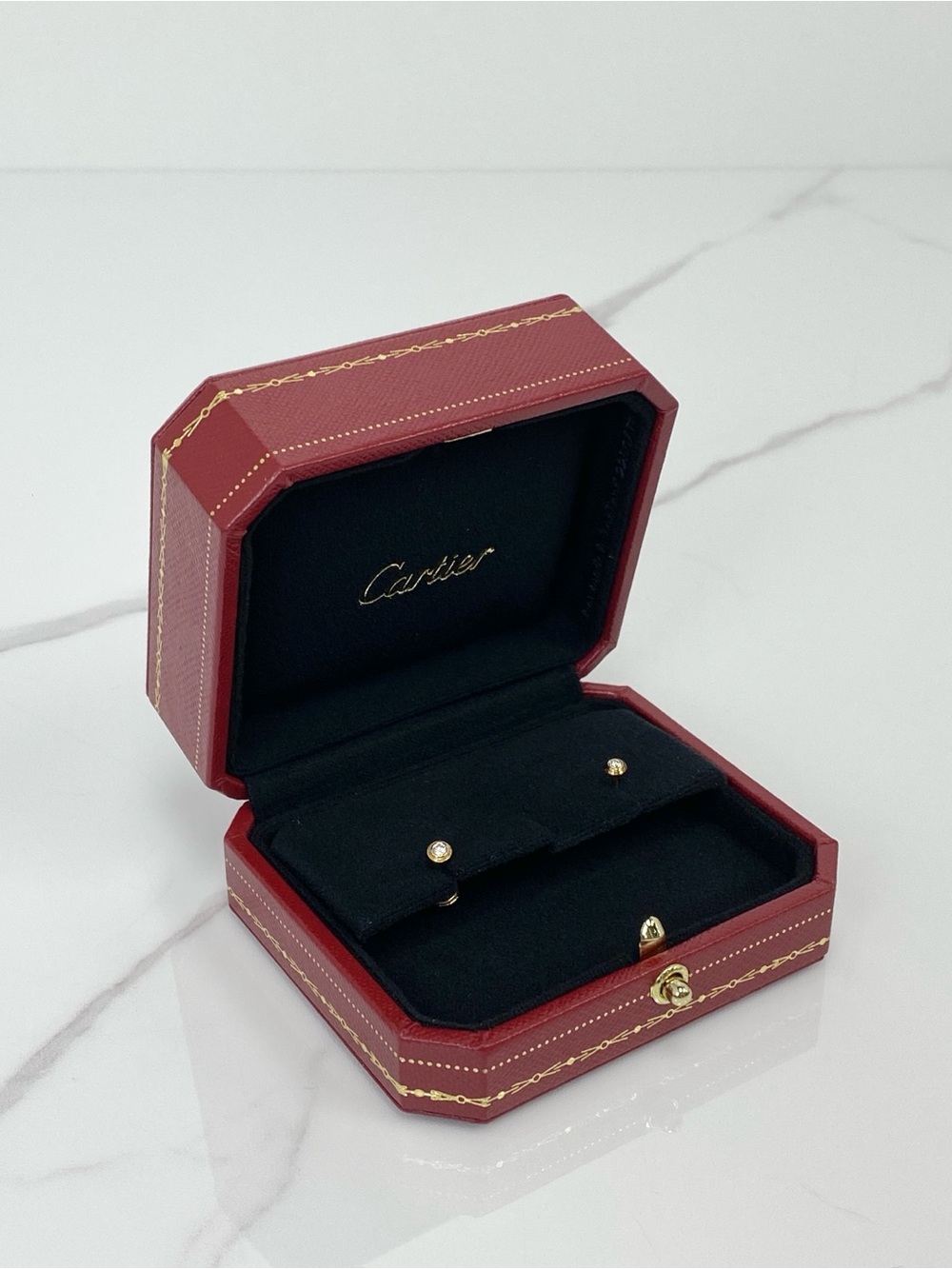 Cartier D’Amour Stud Earrings, 2 Diamonds, Mini Model